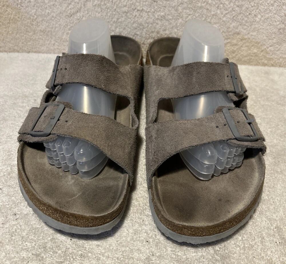 BIRKENSTOCK MEN'S SUEDE ARIZONA SANDALS SANDCASTLE Size US 13 EU 46